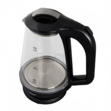 Електрическа кана Esperanza EKK024K, 1500W, 1.7л, Стъклен корпус, LED светлини, Черен - Изображение 3