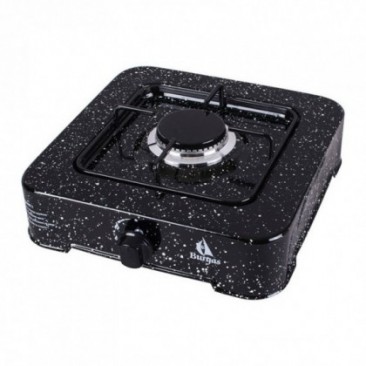 Единичен газов котлон Burgas BRG101BL, 1900 W, Емайл, Черен - Изображение 1
