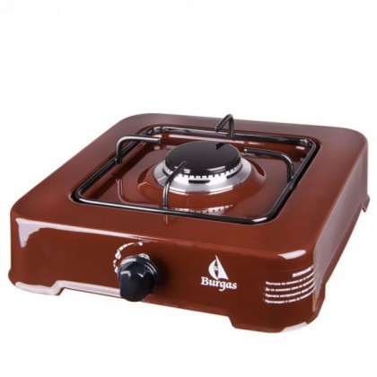 Единичен газов котлон Burgas BRG101BR, 1900 W, Емайл, Кафяв - Изображение 