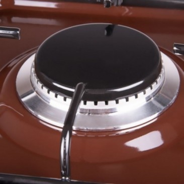 Единичен газов котлон Burgas BRG101BR, 1900 W, Емайл, Кафяв - Изображение 2
