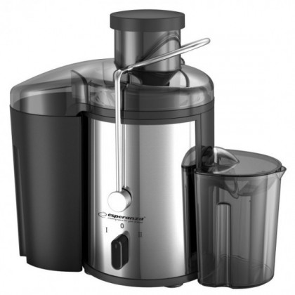Сокоизстисквачка Esperanza EKJ002, 500W, 21000 rpm/min, 2 скорости, 0.450 ml, Система против капене, Инокс/Черен - Изображение 