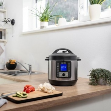 Мултикукър под налягане First Austria FA-5130-2-SI, 1000W, 6 литра, Tаймер, 12 програми, LCD дисплей, Инокс - Изображение 8