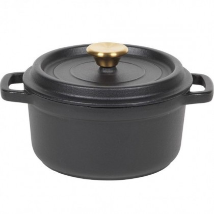Чугунена тенджера Russell Hobbs RH02524BEU7, 24 см, 3.4 l, Индукция, Фурна до 240C, Черен - Изображение 