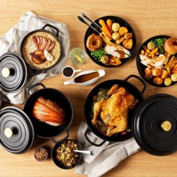 Чугунена тенджера Russell Hobbs RH02524BEU7, 24 см, 3.4 l, Индукция, Фурна до 240C, Черен - Изображение 3