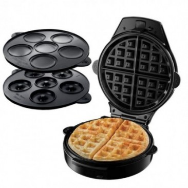 Гофретник 3в1 Russell Hobbs Fiesta 24620-56, 900w, Незалепващи плочи, Самозаключващ се капак, Бордо/черен - Изображение 8