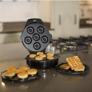 Гофретник 3в1 Russell Hobbs Fiesta 24620-56, 900w, Незалепващи плочи, Самозаключващ се капак, Бордо/черен - Изображение 9