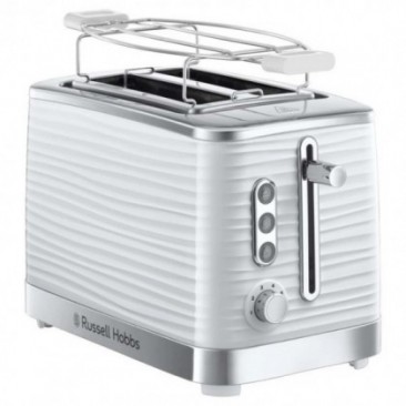 Тостер за хляб Russell Hobbs Inspire 24370-56, 1050W, 2 филии, 6 нива, Поставка за притопляне, Бял - Изображение 4