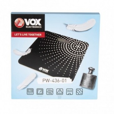 Везна Електронна VOX PW436-01, черно и бяло - Изображение 2