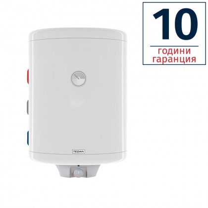 Електрически комбиниран бойлер Tedan Combi Max Inox 80 литра, вертикален, неръждаем, една серпентина, изводи отляво,3 kW - Изображение 