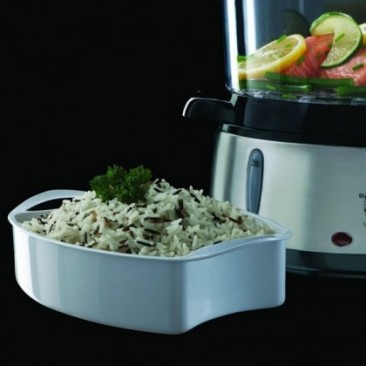 Уред за готвене на пара Russell Hobbs 19270-56, 800W, 3 нива, 9 литра, Таймер 60 мин, Инокс - Изображение 4