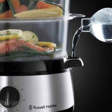 Уред за готвене на пара Russell Hobbs 19270-56, 800W, 3 нива, 9 литра, Таймер 60 мин, Инокс - Изображение 8