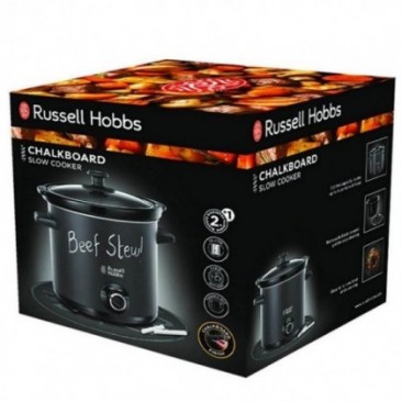Уред за бавно готвене Slow cooker Russell Hobbs 24180-56 Chalkboard, 3.5 литра, Керамичен съд, 3 програми, Черен - Изображение 3