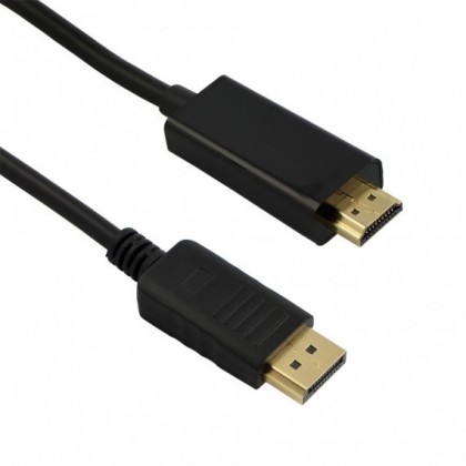 Кабел Diva DisplayPort/m – HDMI/m, 1,8 м.
 - Изображение 