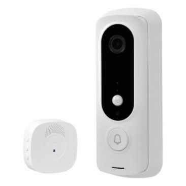 Смарт видео звънец Xmart DB-01, WiFi, 1080p, Вградена батерия, Безжично вътрешно тяло - Изображение 1