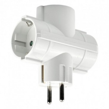 Адаптер Xmart SQ-GB-01/03T, 3 x Шуко гнезда - Изображение 2