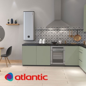 Електрически бойлер Atlantic Vertigo Steatite Wi-Fi 100 silver, 80 литра - Изображение 2