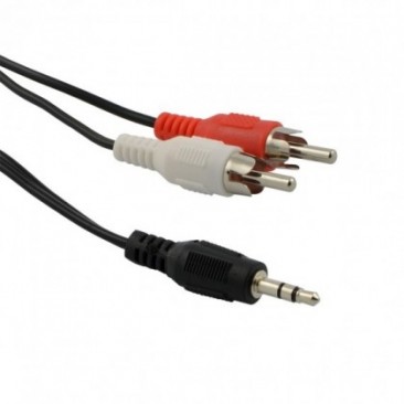 Кабел Diva стерео 3.5mm/m – 2xRCA/m, 5.0 м - Изображение 1