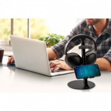 Стойка за слушалки Xmart CYK Series Т-Stand, 2 поставки за смартфон/аксесоари - Изображение 4
