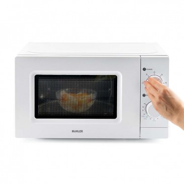 Микровълнова фурна MUHLER MO-5009 20L,бяла, механична - Изображение 5