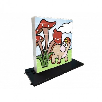 Конструктор - Puzzle Up Еднорог и гъби, 32 части - Изображение 