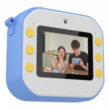 Детски Фотоапарат за Моментни снимки Xmart P9, Син Динозавър - Изображение 2