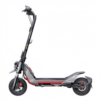 Електрическа тротинетка Segway – ZT3 Pro, 1600W, 25 км/ч, до 70 км, Сива-червена - Изображение 
