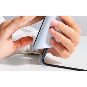 Кабел за бързо зареждане 100W USB A към USB 3.1 Type C 6A черен 1м - Изображение 5