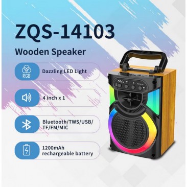 Тонколона караоке ZQS-14103 преносима - Изображение 4