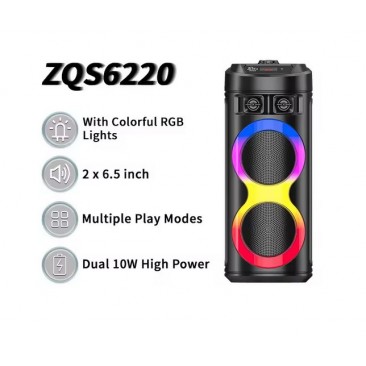 Тонколона караоке ZQS-6220 преносима - Изображение 5