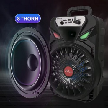 Тонколона караоке ZQS-8166W преносима - Изображение 3