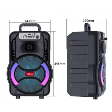 Тонколона караоке ZQS-8166W преносима - Изображение 4