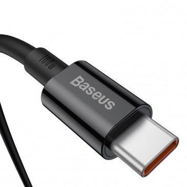 Кабел 100W USB Type C към USB Type C черен 1м - Изображение 2