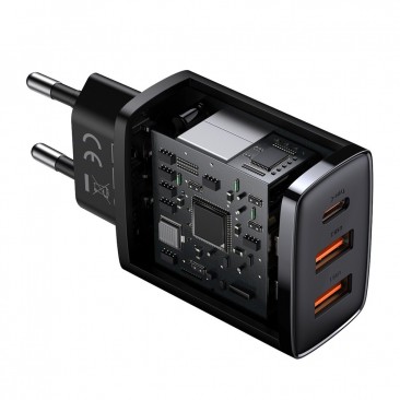 Бързо зарядно устройство 2xUSB A / USB Type C 30W CCXJ-E01 BASEUS - Изображение 3