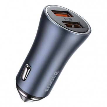 Бързо автомобилно зарядно устройство 2X5V/2X3A USB 40W CCJD-A0G BASEUS - Изображение 2