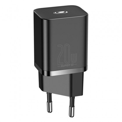 Бързо зарядно устройство USB Type C 20W CCSUP-B01 BASEUS black - Изображение 