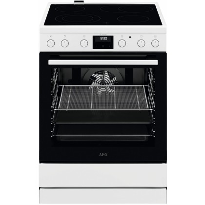 Готварска печка с керамичен плот AEG CCB6440CBW - Изображение 