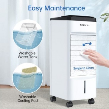 Мобилен охладител Air Cooler ZENET ZET-483 4 в 1 - Изображение 5