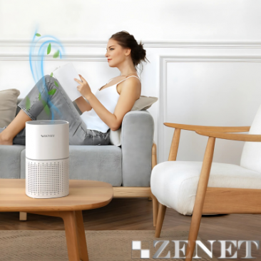 Пречиствател за въздух ZENET ZET-201с HEPA филтър за помещения до 50 м² - Изображение 4