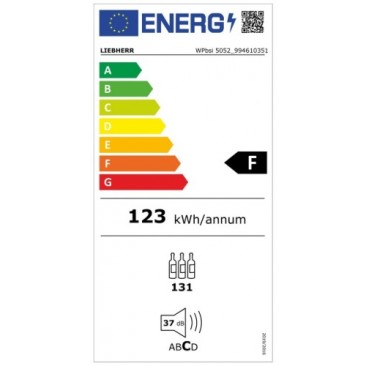 Виноохладител Liebherr WPbsi 5052 Vinidor, 131 бутилки, 2 зони, 322 L - Изображение 9