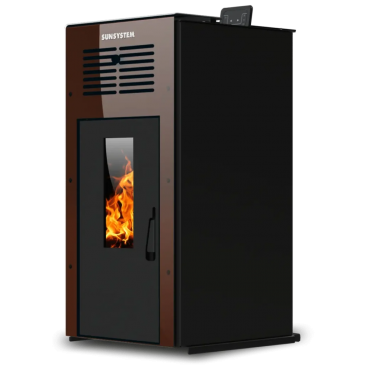 Пелетна камина BURNIT AMBIENT V2 Coffee brown 8kW - Изображение 1