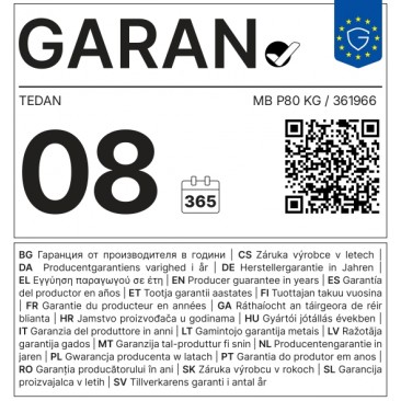 Електрически бойлер TEDAN Ceramic Pro 80 литра, вертикален, 2.1 kW - Изображение 7
