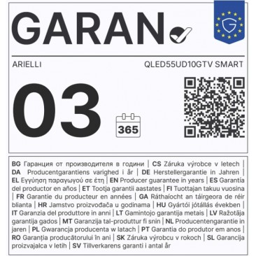 Телевизор ARIELLI QLED55UD10GTV SMART - Изображение 2