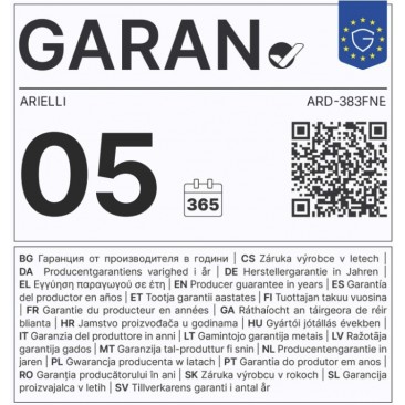 Хладилник с горна камера Arielli ARD-383FNE - Изображение 3