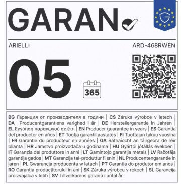 Хладилник с фризер ARIELLI ARD-468RWEN - Изображение 3