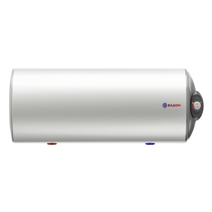 Бойлер Eldom 120 WHF12046FBR, 116 л, 3 kW, хоризонтален, емайлиран, изводи отдясно, тръби отдолу, механично управление - Изображение 