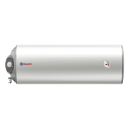 Комбиниран бойлер Eldom 80 WHF08039FLSL, 73 л, 2 kW, хоризонтален, емайлиран, с 1 лява серпентина - Изображение 