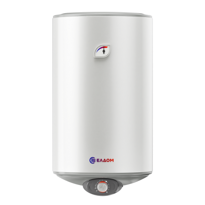 Бойлер Eldom Evrika 80 WVF08046QC, 77 л, 2 kW, вертикален, емайлиран, сух керамичен нагревател, механично управление - Изображение 