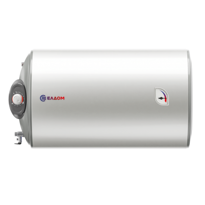 Комбиниран бойлер Eldom 80 WHF08046FLSL, 76 л, 2 kW, хоризонтален, емайлиран, с 1 лява серпентина, механично управление - Изображение 