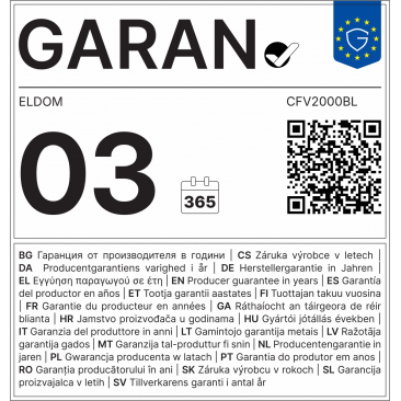 Подов конвектор Eldom CFV2000BL, 2000 W, с вентилатор, 3 степени на мощност, механично управление, черен, 16–22 м² - Изображение 2